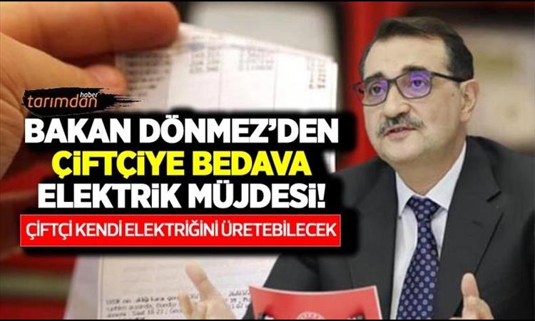 Tarımdanhaber : Bakan Dönmez'den çiftçiye bedava elektrik müjdesi! Çiftçi artık MOBİTEM ile kendi elektriğini üretecek!