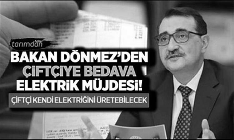 Tarımdanhaber : Bakan Dönmez'den çiftçiye bedava elektrik müjdesi! Çiftçi artık MOBİTEM ile kendi elektriğini üretecek!