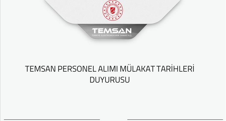 MÜLAKAT TARİHLERİ DUYURUSU